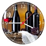 Ficha técnica e caractérísticas do produto Relógio de Parede Vinhos Restaurantes Decorar