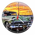 Ficha técnica e caractérísticas do produto Relógio de Parede Vintage Carro Retrô Decoração - Vital Quadros