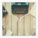Ficha técnica e caractérísticas do produto Relógio de Parede Vintage Decorativo Objetos Antigos 30x30cm