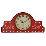 Ficha técnica e caractérísticas do produto Relógio de Parede Vintage Decorativo York de Metal com Luzes