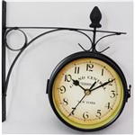 Ficha técnica e caractérísticas do produto Relógio de Parede Vintage Estação de Trem Antiga Nova Iorque