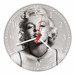 Ficha técnica e caractérísticas do produto Relógio de Parede Vintage Marilyn Monroe Retrô Decoração - Vital Quadros