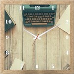 Ficha técnica e caractérísticas do produto Relógio de Parede Vintage Objetos Antigos 30x30cm