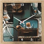 Ficha técnica e caractérísticas do produto Relógio de Parede Vintage Personalizado 30x30cm - Decore Pronto