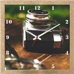 Ficha técnica e caractérísticas do produto Relógio de Parede Vintage Personalizado Máquina Fotográfica 30x30cm - Decore Pronto