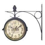 Ficha técnica e caractérísticas do produto Relogio de Parede Vintage Retro Decorativo Dupla Face para Casa (REL-25) - Braslu