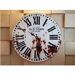 Ficha técnica e caractérísticas do produto Relógio de Parede Vintage Romanos Metal 40cm