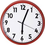 Ficha técnica e caractérísticas do produto Relógio de Parede Vintage Vermelho Uatt? Analógico