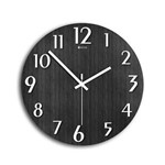 Ficha técnica e caractérísticas do produto Relógio de Parede Wood Black