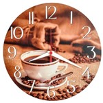 Ficha técnica e caractérísticas do produto Relógio de Parede Xícara Café Cozinha Decoração 30cm - Relógil