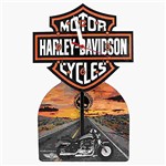 Ficha técnica e caractérísticas do produto Relógio de Pendulo Harley Davidson