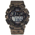 Ficha técnica e caractérísticas do produto Relógio de Pulso Casio G-Shock Digital Camuflado GD-120CM-5DR