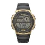 Ficha técnica e caractérísticas do produto Relógio de Pulso Casio Standard Masculino Ae-1000W-1A3vdf - Preto e Dourado