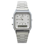 Ficha técnica e caractérísticas do produto Relógio de Pulso Casio Vintage Unissex AQ-230A-7BMQ - Prata