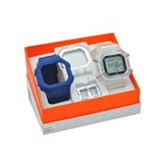 Ficha técnica e caractérísticas do produto Relógio de Pulso Champion YOT Unissex Kit Troca Pulseiras de Borracha - Azul e Translúcido - Champion Watch