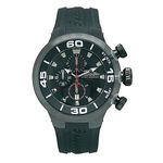 Relógio de Pulso CHRONOTECH ACTIVE CRYSTAL Chrono Aço Preto/Borracha