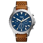 Ficha técnica e caractérísticas do produto Relógio de Pulso Fossil Crewmaster Masculino com Pulseira de Couro CH3077/0AN - Prata e Marrom