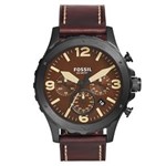 Ficha técnica e caractérísticas do produto Relógio de Pulso Fossil Masculino com Pulseira de Couro JR/MN