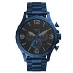 Ficha técnica e caractérísticas do produto Relógio de Pulso Fossil Nate Chrono Masculino JR1530/4PN - Azul