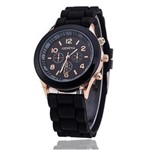 Relógio De Pulso Geneva Unisex Esportes Casuais Silicone