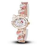 Relógio de Pulso Hello Kitty Cristal Branco - Outras Marcas