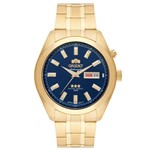 Ficha técnica e caractérísticas do produto Relógio de Pulso Orient Automático Masculino 469GP075 D1KX - Dourado e Azul