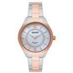 Ficha técnica e caractérísticas do produto Relógio de Pulso Orient Feminino com Cristais Swarovski Misto FTSS1117 B2SR - Rosé e Prata