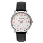 Ficha técnica e caractérísticas do produto Relógio de Pulso Orient Feminino com Pulseira de Couro FBSC0009 S2PX - Prata e Preto