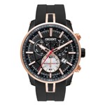 Ficha técnica e caractérísticas do produto Relógio de Pulso Orient Masculino com Pulseira de Silicone e Cronógrafo MPSPC016 P1PX - Preto e Dour