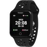 Ficha técnica e caractérísticas do produto Relógio de Pulso SmartWatch Champion com Monitoramento Cardíaco CH50006P - Preto - Champion Watch