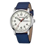 Relógio de Pulso Suíço Wenger Atitude Pulseira de Nylon Azul 01.1541.113