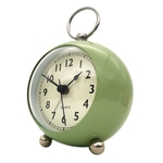 Ficha técnica e caractérísticas do produto Relógio De Quartzo Silencioso De Cabeceira Relógio De Mesa Despertador Com Nigth Light Sage Green