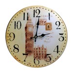 Ficha técnica e caractérísticas do produto Relógio de Vidro Redondo Relógio Big Ben