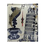 Ficha técnica e caractérísticas do produto Relógio de Vidro Retangular Torre de Pisa - Coffee