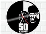 Ficha técnica e caractérísticas do produto Relógio de Vinil Disco Lp Parede 50 Cent Rap Rapper - 3D Fantasy