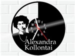 Ficha técnica e caractérísticas do produto Relógio de Vinil Disco Lp Parede Alexandra Kollontai - 3D Fantasy