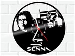 Ficha técnica e caractérísticas do produto Relógio de Vinil Disco Lp Parede Ayrton Senna Corrida F1 - 3D Fantasy