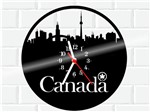 Ficha técnica e caractérísticas do produto Relógio de Vinil Disco Lp Parede Canada Viagem Turismo - 3D Fantasy