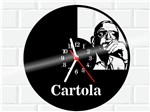 Ficha técnica e caractérísticas do produto Relógio de Vinil Disco Lp Parede Cartola Samba - 3D Fantasy