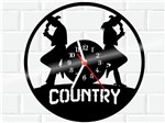 Relógio de Vinil Disco Lp Parede Country Cowboy Vaqueiro - 3D Fantasy