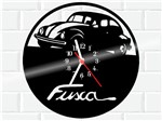 Ficha técnica e caractérísticas do produto Relógio de Vinil Disco Lp Parede Fusca Carro - 3D Fantasy