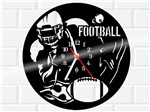 Ficha técnica e caractérísticas do produto Relógio de Vinil Disco Lp Parede Futebol Americano Football - 3D Fantasy