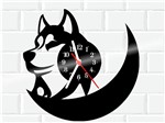 Ficha técnica e caractérísticas do produto Relógio de Vinil Disco Lp Parede Husk Cachorro Pet - 3D Fantasy