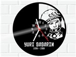 Ficha técnica e caractérísticas do produto Relógio de Vinil Disco Lp Parede Iuri Gagarin Astronauta - 3D Fantasy