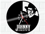 Ficha técnica e caractérísticas do produto Relógio de Vinil Disco Lp Parede Johnny Depp Ator - 3D Fantasy