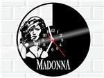 Ficha técnica e caractérísticas do produto Relógio de Vinil Disco Lp Parede Madonna Cantora - 3D Fantasy