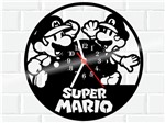 Ficha técnica e caractérísticas do produto Relógio de Vinil Disco Lp Parede Mario Bros Game - 3D Fantasy