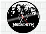 Ficha técnica e caractérísticas do produto Relógio de Vinil Disco Lp Parede Megadeth Rock - 3D Fantasy