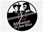 Ficha técnica e caractérísticas do produto Relógio de Vinil Disco Lp Parede Milionario e Jose Rico - 3D Fantasy