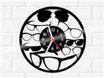 Ficha técnica e caractérísticas do produto Relógio de Vinil Disco Lp Parede Oculos - 3D Fantasy